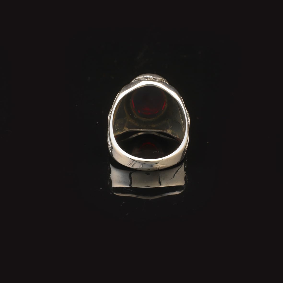 Ruby Ring Ottoman Vintage 925 Sterling Silver Ring Engagement Promise Ring for Him Gemstone Ring Gift for Husband