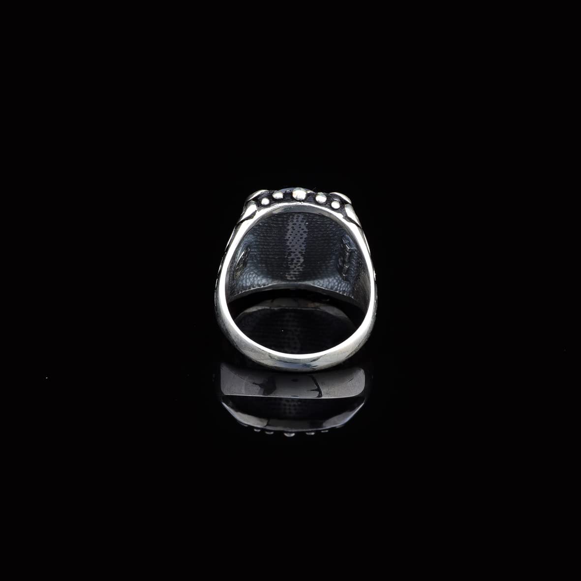 Black Onyx Ring with Ornate Ottoman