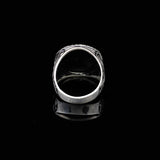 925 Sterling Silver Men's Ring - Handmade Eagle Signet Design for Bikers with Custom Animal Motif - Ring with Silver Polishing Cloth Gift — image 4