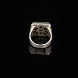 Men's 925 Sterling Silver Cross Signet Ring - Christian Vintage Statement Ring - Polished Handmade Engagement Ring with Custom Engraving - Silver Polishing Cloth Gift Included — image 6