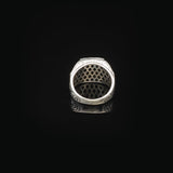 Blue Sapphire Ring with Micro Stone - Vintage Men's Gemstone Ring — image 6