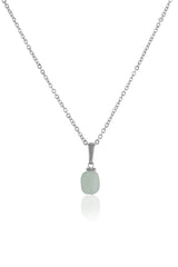 Sterling Silver 925 Gemstone Handmade Real Light Green Jade — image 1