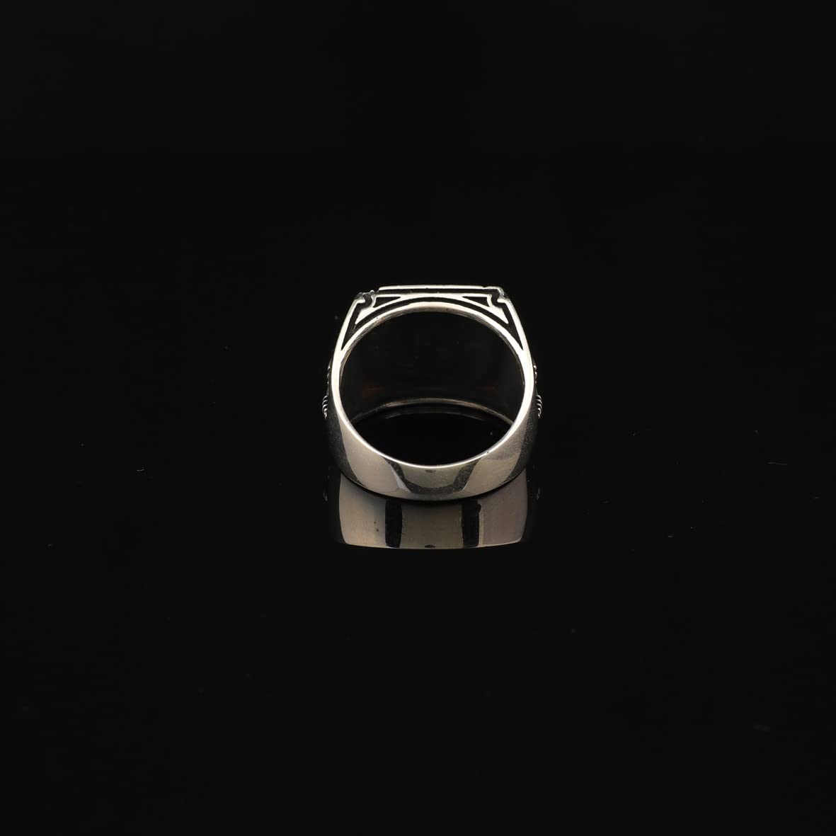 Men Silver Ax Ring