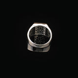 Vintage Citrine Pinky Ring with Micro Onyx Stone – Handmade Sterling Silver Gemstone Signet Ring for Men – Custom Engraving Engagement Ring with Gift Silver Polishing Cloth — image 6