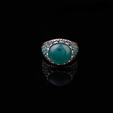 Handmade Jade Ring in Ottoman Style - 925 Sterling Silver Men's Gemstone Jewelry — image 2