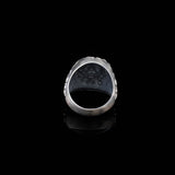 Handmade 925 Sterling Silver 3D Lion Signet Oxidized Ring - Men's Jewelry with Silver Polishing Cloth Gift — image 4
