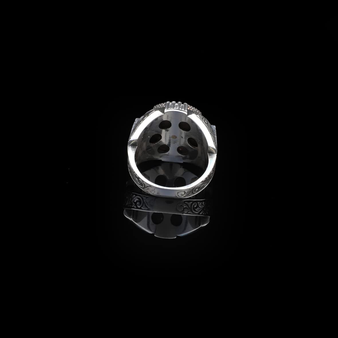 Turquoise Stone Men Silver Ring