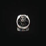 Black Onyx Vintage Men's Gemstone Ring - Handmade 925 Sterling Silver Turkish Engagement Ring with Polished Finish and Silver Polishing Cloth Gift Included — image 6