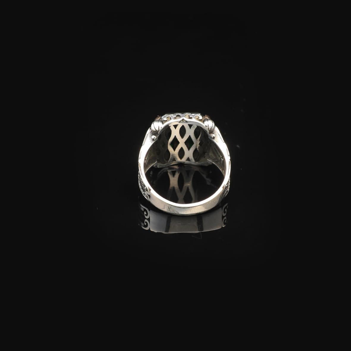 Vintage Emerald Ring for Men