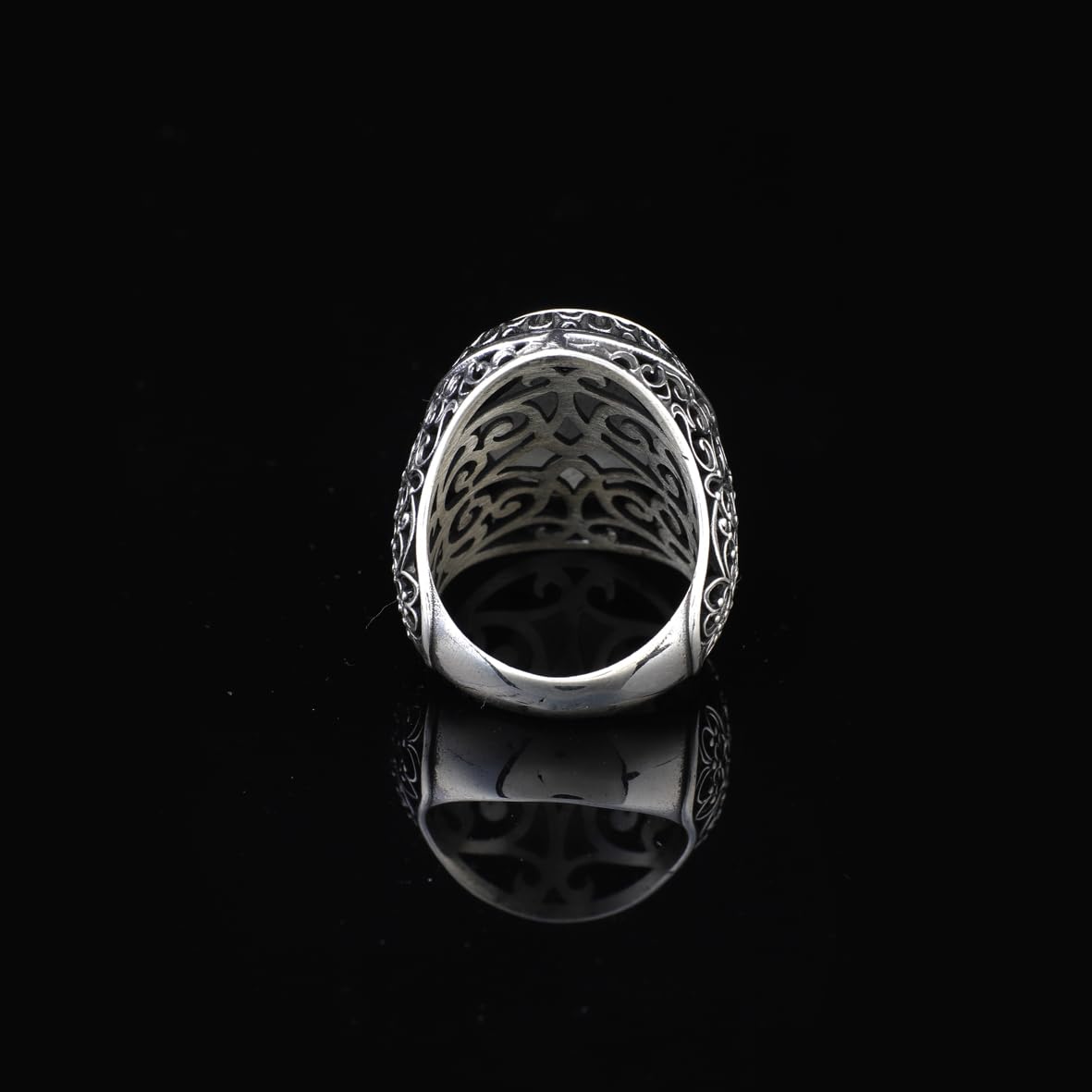 Handmade 925 Sterling Silver Personalized Rings - Custom Photo Ring with Name Engraving