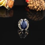 Men Blue Stone Ring — image 2