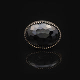 Vintage Black Onyx Ring with Large Oval Stone — image 3