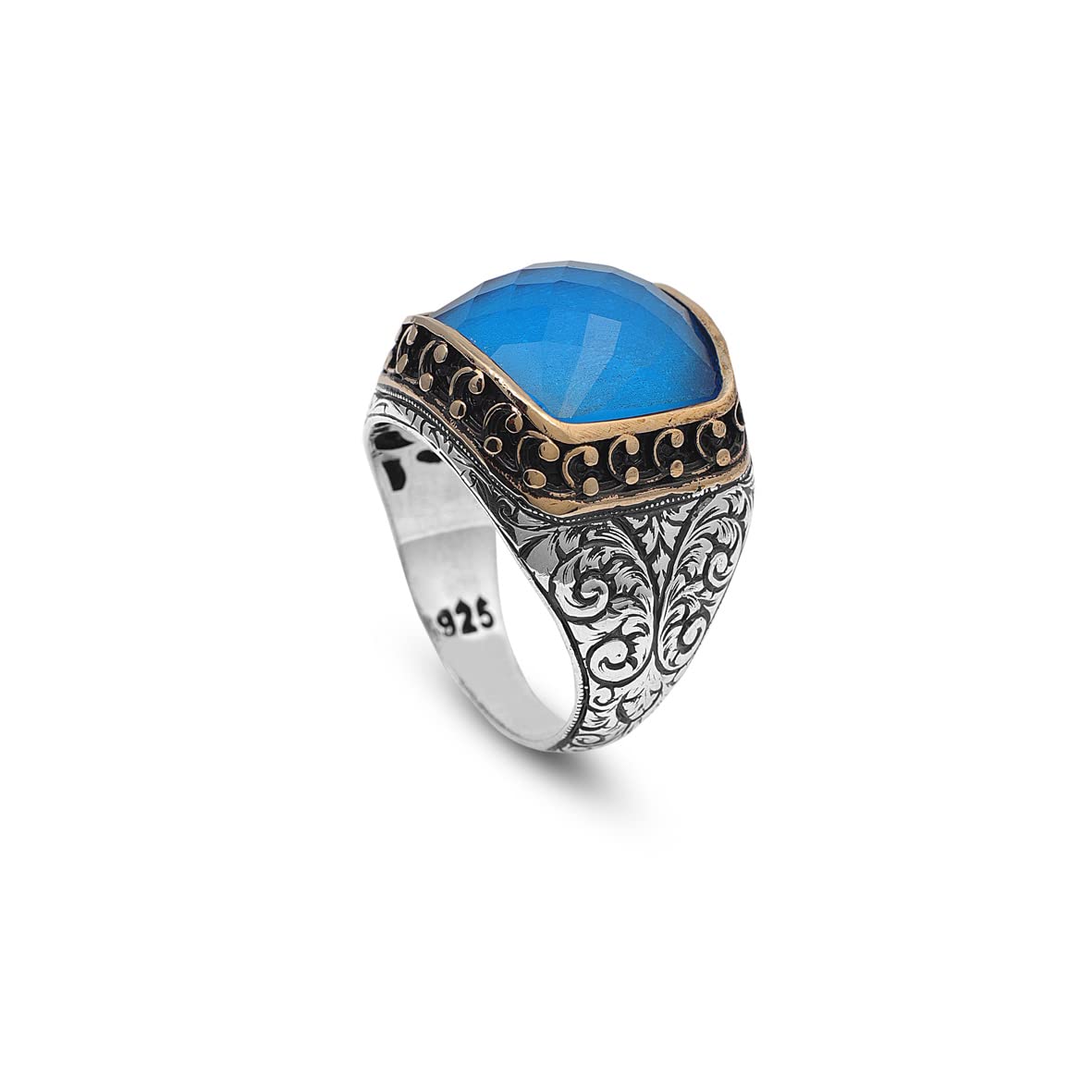 925K Silver Aquamarine Ring
