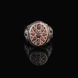 Vintage Carnelian Gemstone Ring - Ottoman Style Sterling Silver Pinky Ring for Men — image 3
