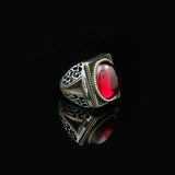 Men Handmade Carnelian Stone Ring — image 2