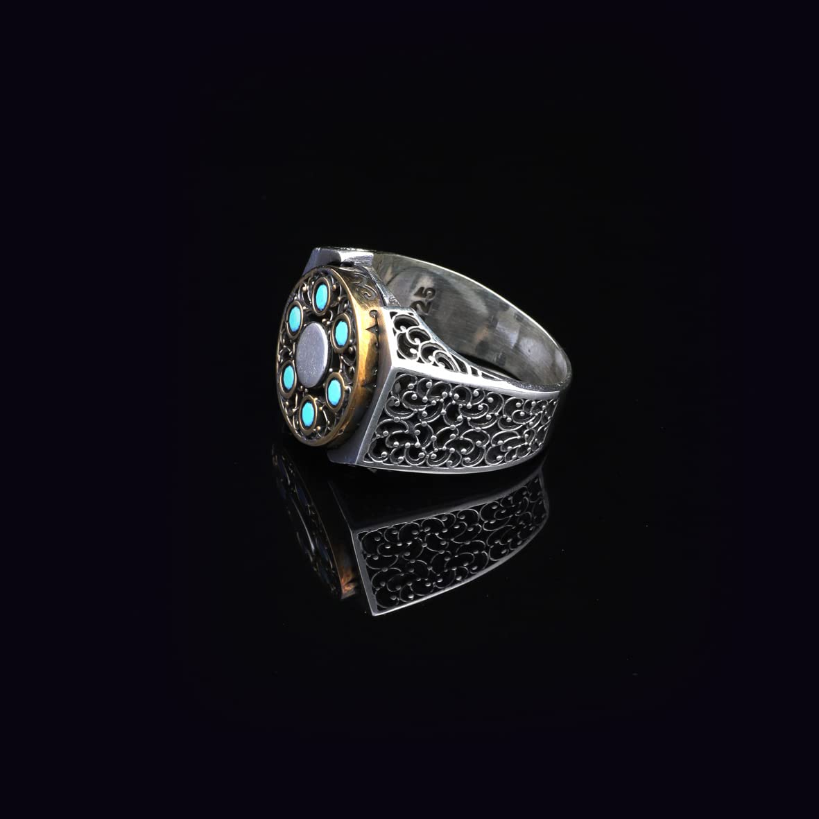 Turquoise Ring Men
