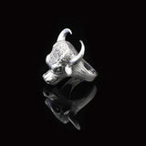 925K Sterling Silver Bull Ring — image 4