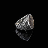 925 Sterling Silver Men's Ring - Handmade Eagle Signet Design for Bikers with Custom Animal Motif - Ring with Silver Polishing Cloth Gift — image 5