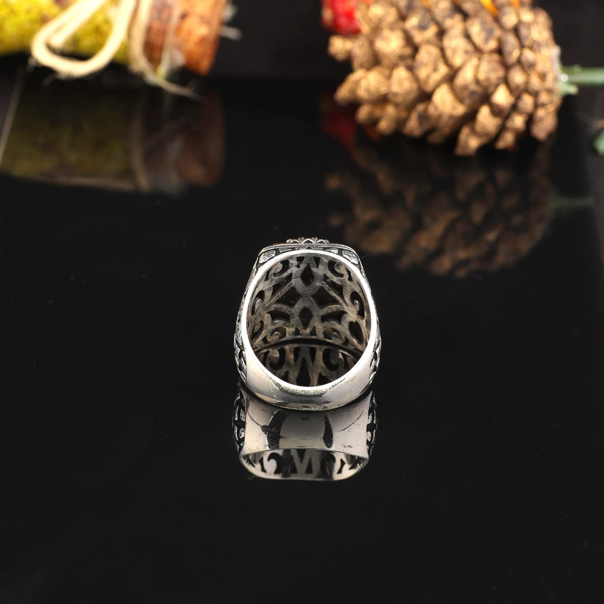 925K Sterling Silver Anchor Ring