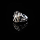 Handmade 925 Sterling Silver Medusa Custom Signet Ring for Men - Mythology Inspired Jewelry with Ring and Silver Polishing Cloth Gift — image 3