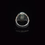 Handmade Vintage Jade Oval Stone Ring – 925 Sterling Silver Signet and Pinky Ring for Men — image 6