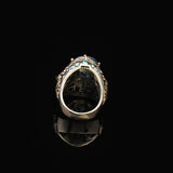 Handmade Aquamarine Ring Ottoman Vintage Sterling Silver Ring — image 5