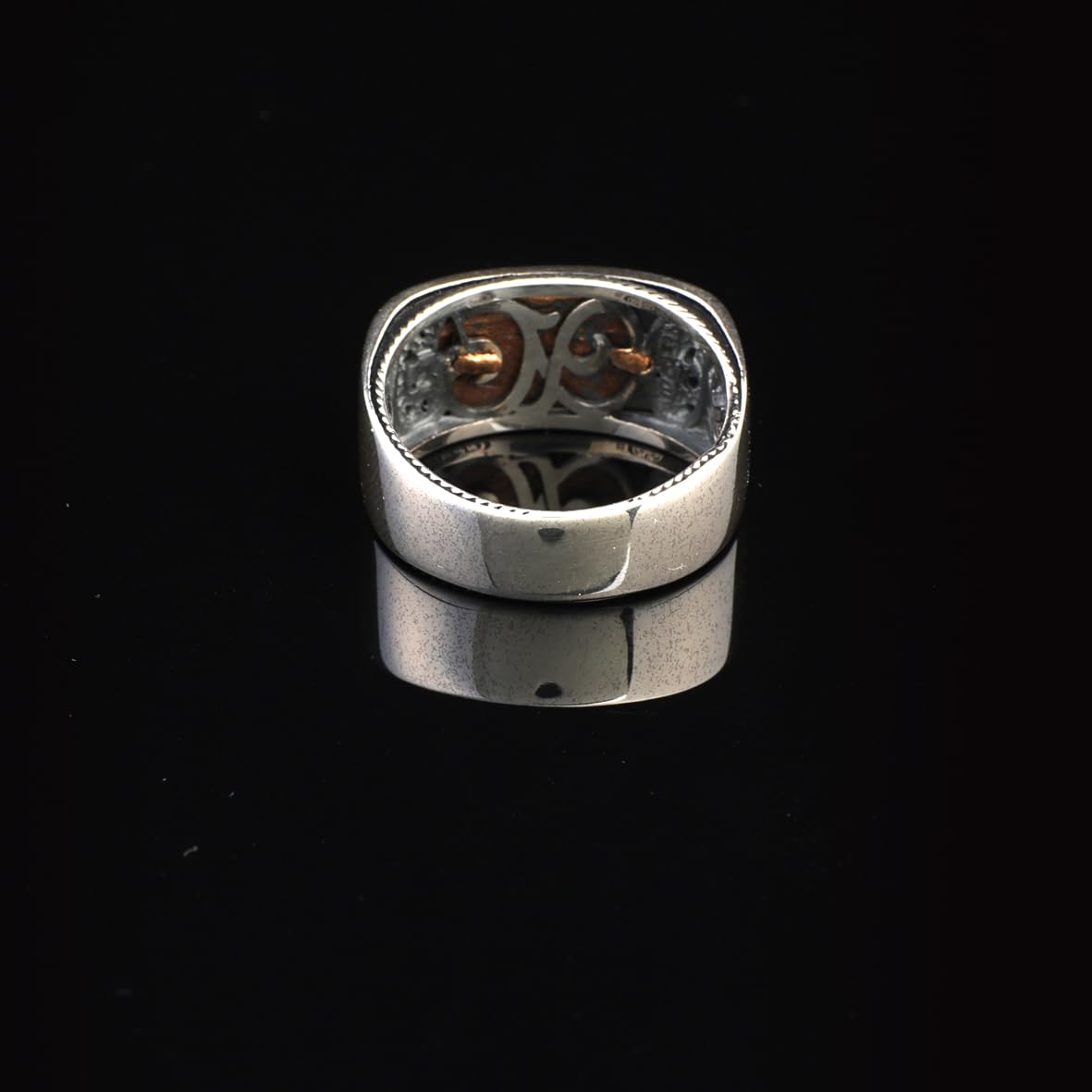 Vintage Mother of Pearl Signet Ring