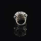 Black Onyx Ring for Men - Chunky Sterling Silver Engagement Ring — image 6