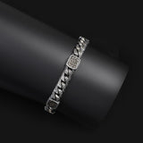 Handmade Gothic Vintage Pattern Mens Bracelet - Made to Order 925 Sterling Silver Personalized Chain Bracelet with Hand-Engraved Detail and Silver Polishing Cloth Gift — image 3