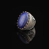 Lapis Lazuli Ring with Micro Sapphire — image 5