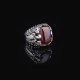 Men Handmade Carnelian Stone Ring — image 2