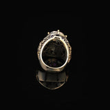 Ottoman amethyst ring vintage ring handmade chunky silver ring sterling silver ring large statement ring gemstone ring promise ring for him — image 5