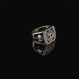 Men Silver Ax Ring — image 3
