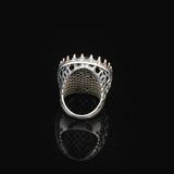 Vintage Men's Black Onyx Ring - Oval Large Gemstone Ring — image 6