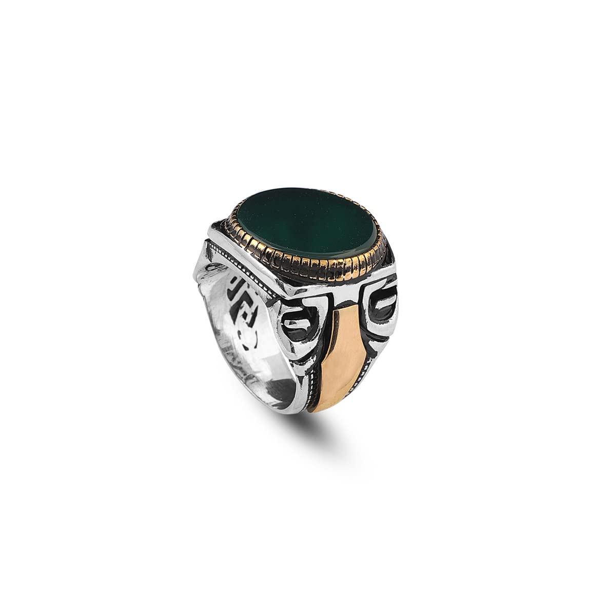 925K Sterling Silver Jade Ring