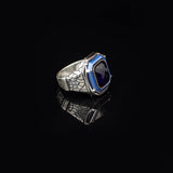 Vintage Blue Tiger Eye Ring for Men — image 4