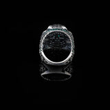 Handmade 3D Tiger Ring in 925 Sterling Silver with Jade Gemstone - Men's Animal Jewelry — image 4