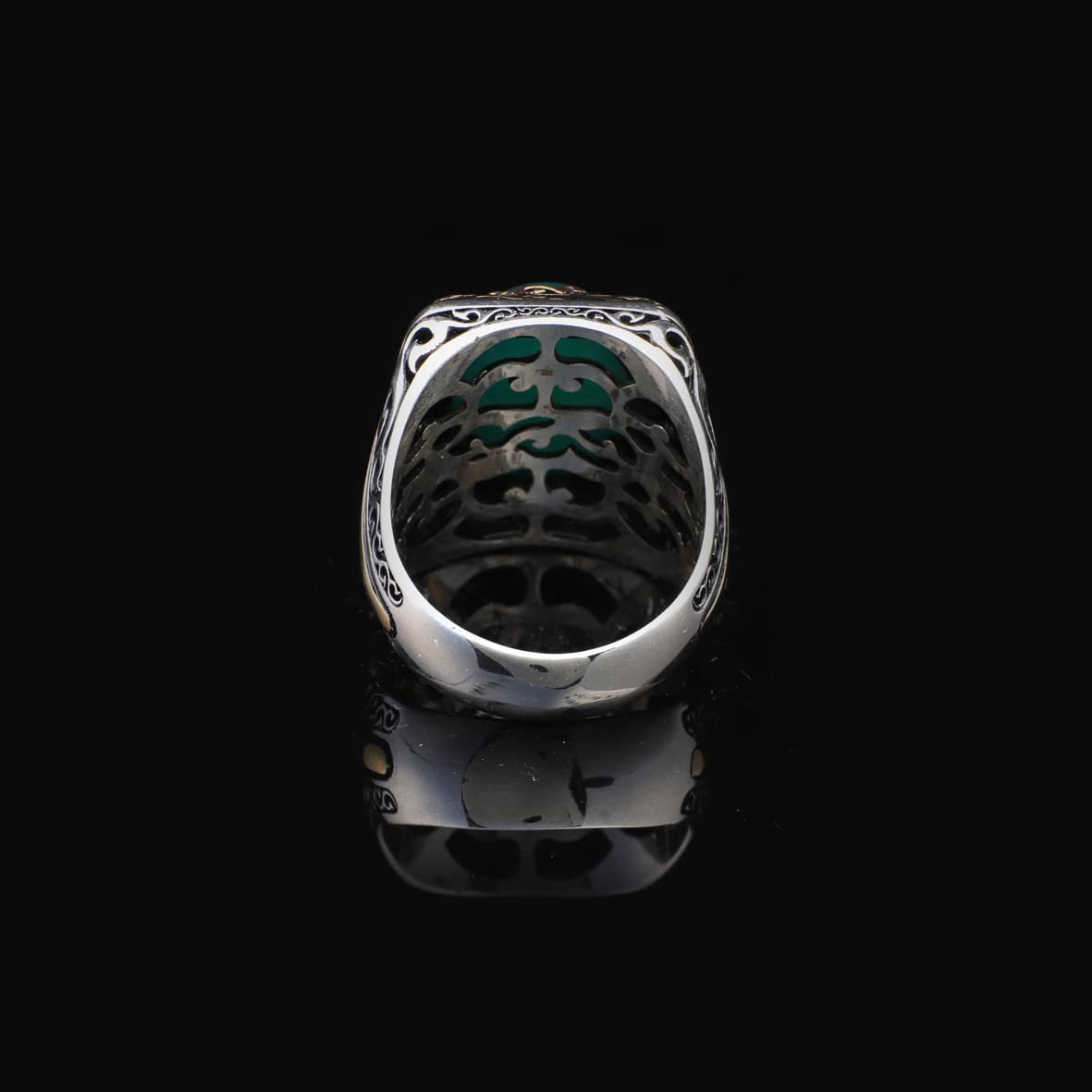 925K Sterling Silver Jade Ring