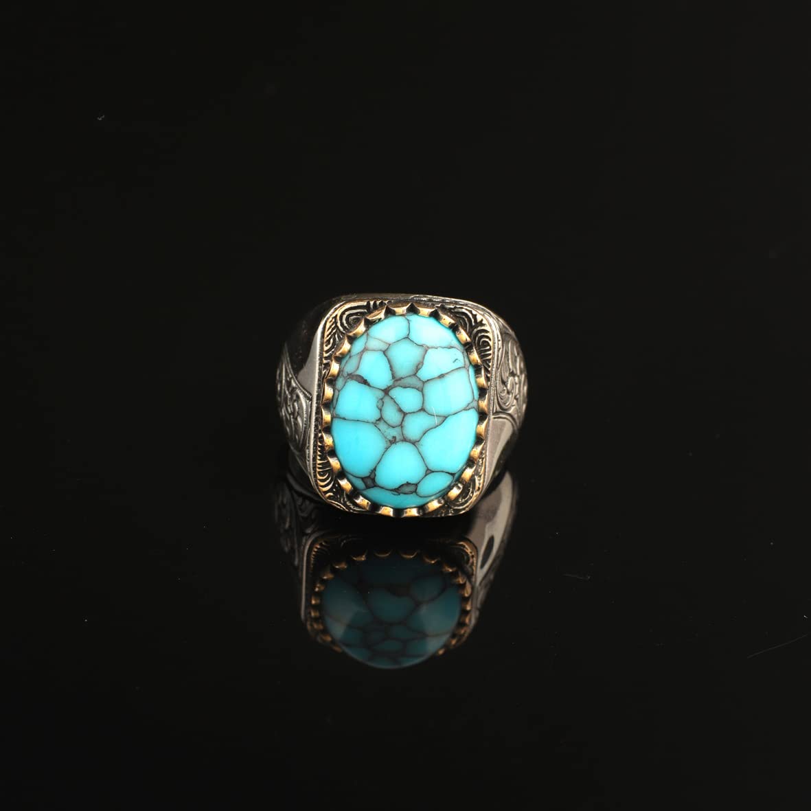 Mens Turquoise Ring