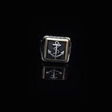 925K Sterling Silver Anchor Ring — image 2