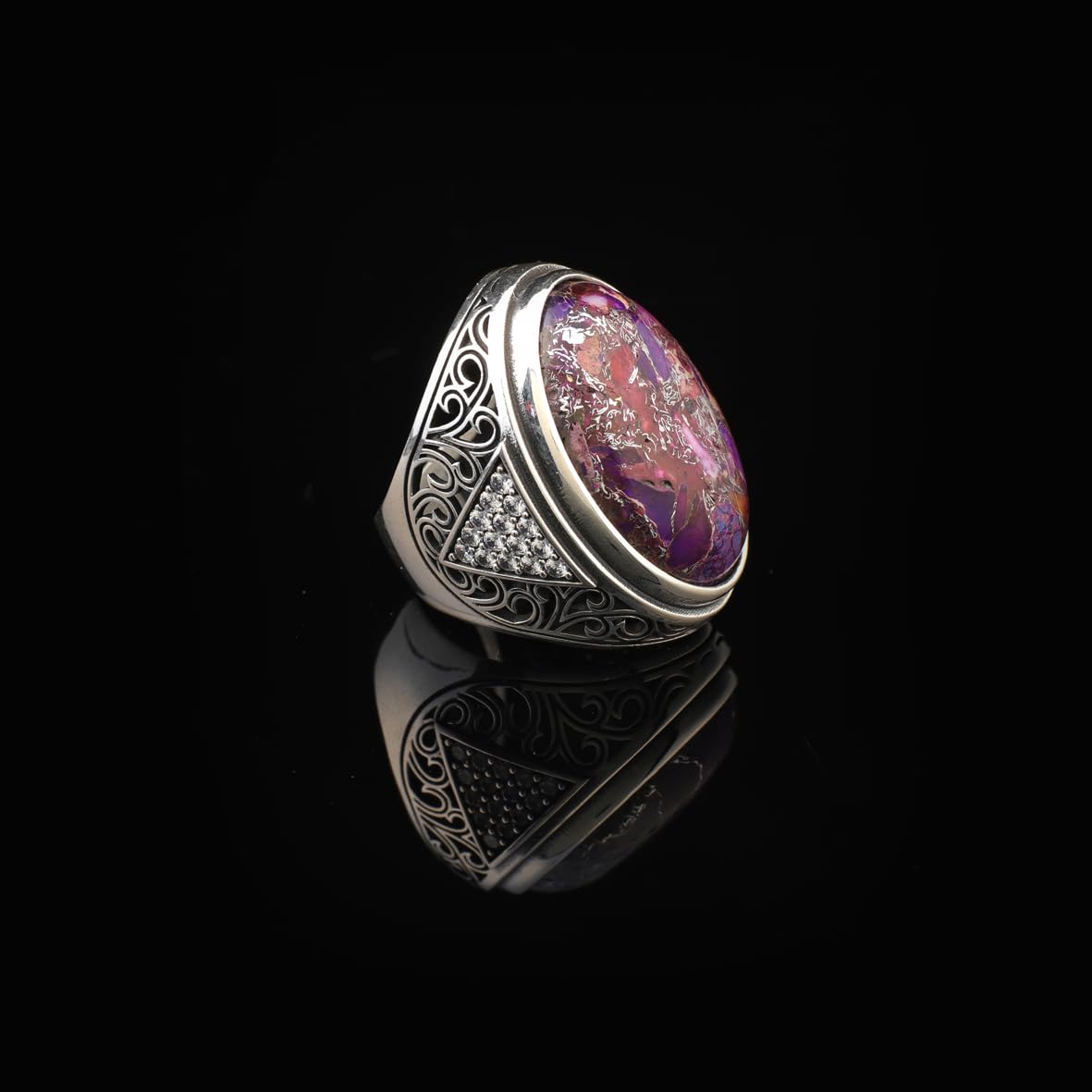 Mens Special Turquoise Ring