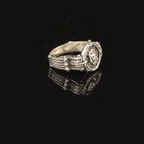 Lion Ring Silver Signet Ring Animal Gothic Ring Statement Ring Vintage Ring Pinky Ring Sterling Silver Ring Gift for Him Handmade — image 3