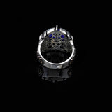 925 Sterling Silver Rings for Men - Lapis Lazuli Men's Ring — image 5