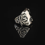 Vintage Ottoman Large Onyx Gemstone Ring for Men – Handmade 925 Sterling Silver Engagement Ring with Custom Engraving & Gift Silver Polishing Cloth — image 4