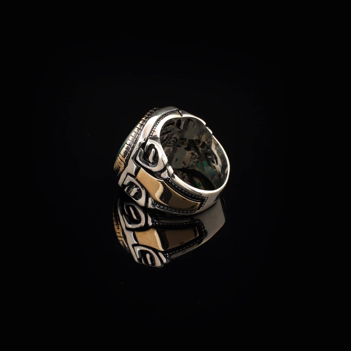 925K Sterling Silver Jade Ring