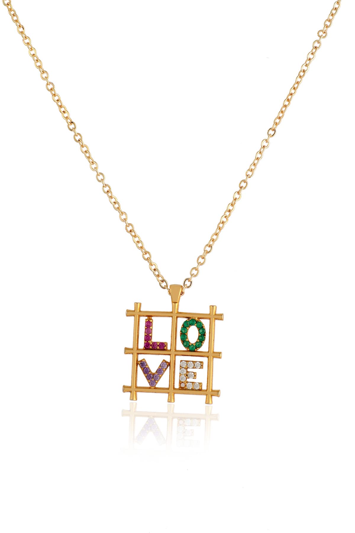 Gold Plated I Love You Necklace