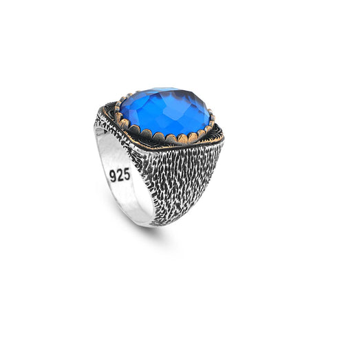 Blue Sapphire Ring Mens