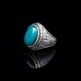 Handmade Jade Men's Ring - 925 Sterling Silver Gemstone Jewelry with Silver Polishing Cloth Gift - Jade Ring for Men — image 5