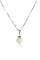 Moonstone Necklace Sterling Silver — image 1