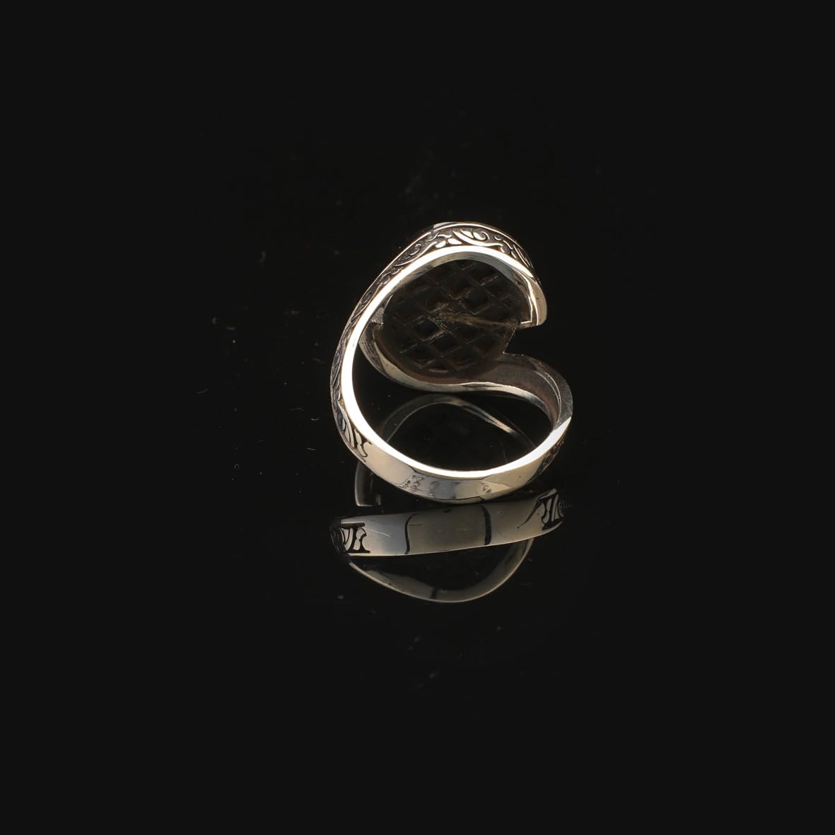 Onyx Ring Gemstone Ring Ottoman Statement Ring Vintage Ring Pinky Ring Sterling Silver Ring Gift for Him Handmade
